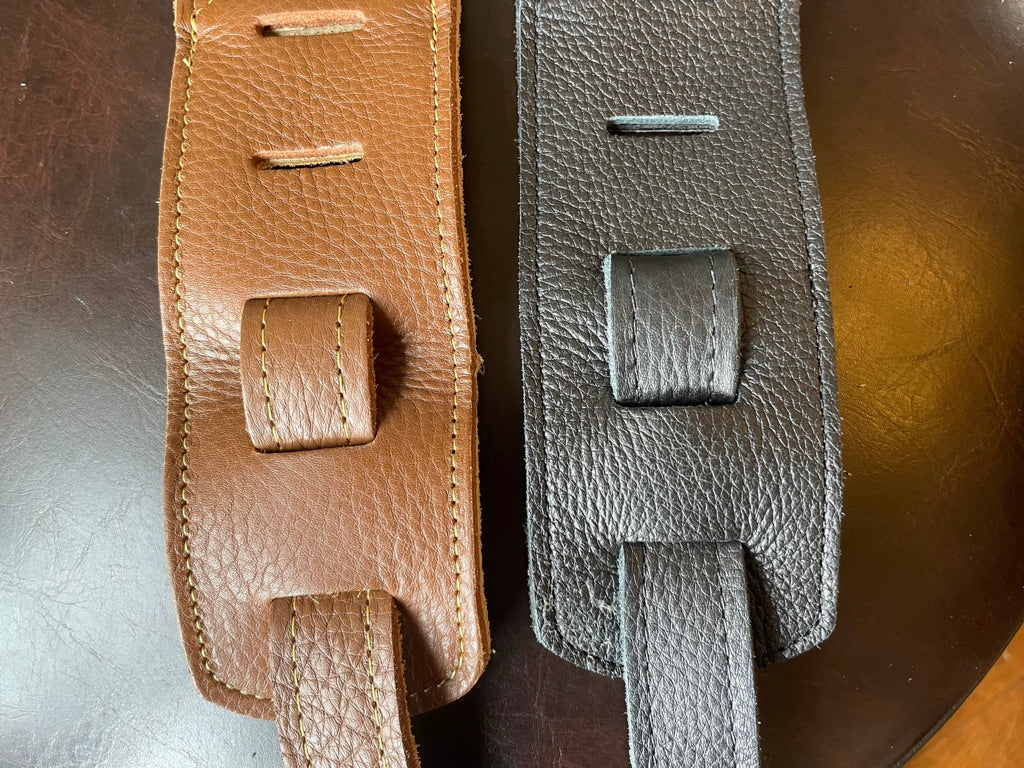 Electro Hawaiian® Logo 2.5" Superior Leather Dobro Resonator Strap by Franklin