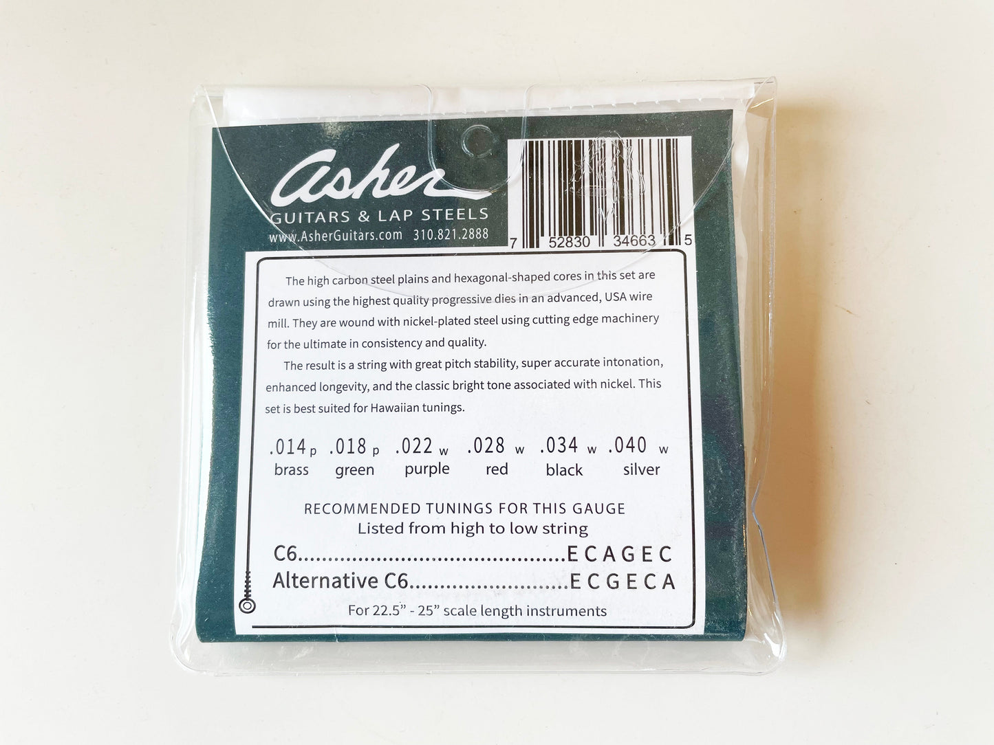 Electro Hawaiian® C-6 Tuning Lap Steel Strings - Single Set
