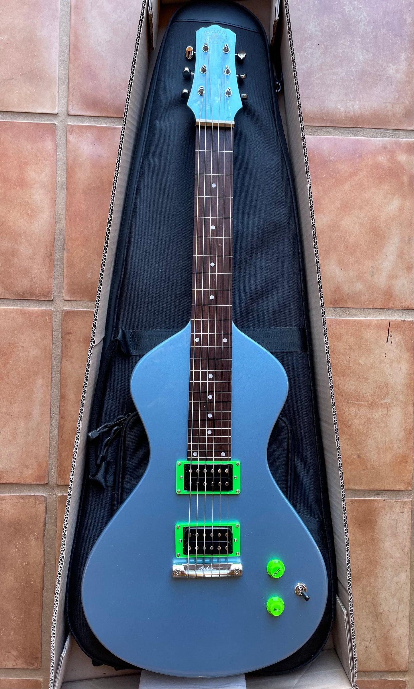 New "COLOR X SERIES" Electro Hawaiian® Junior Lap Steel Lake Placid Blue with Gig Bag!