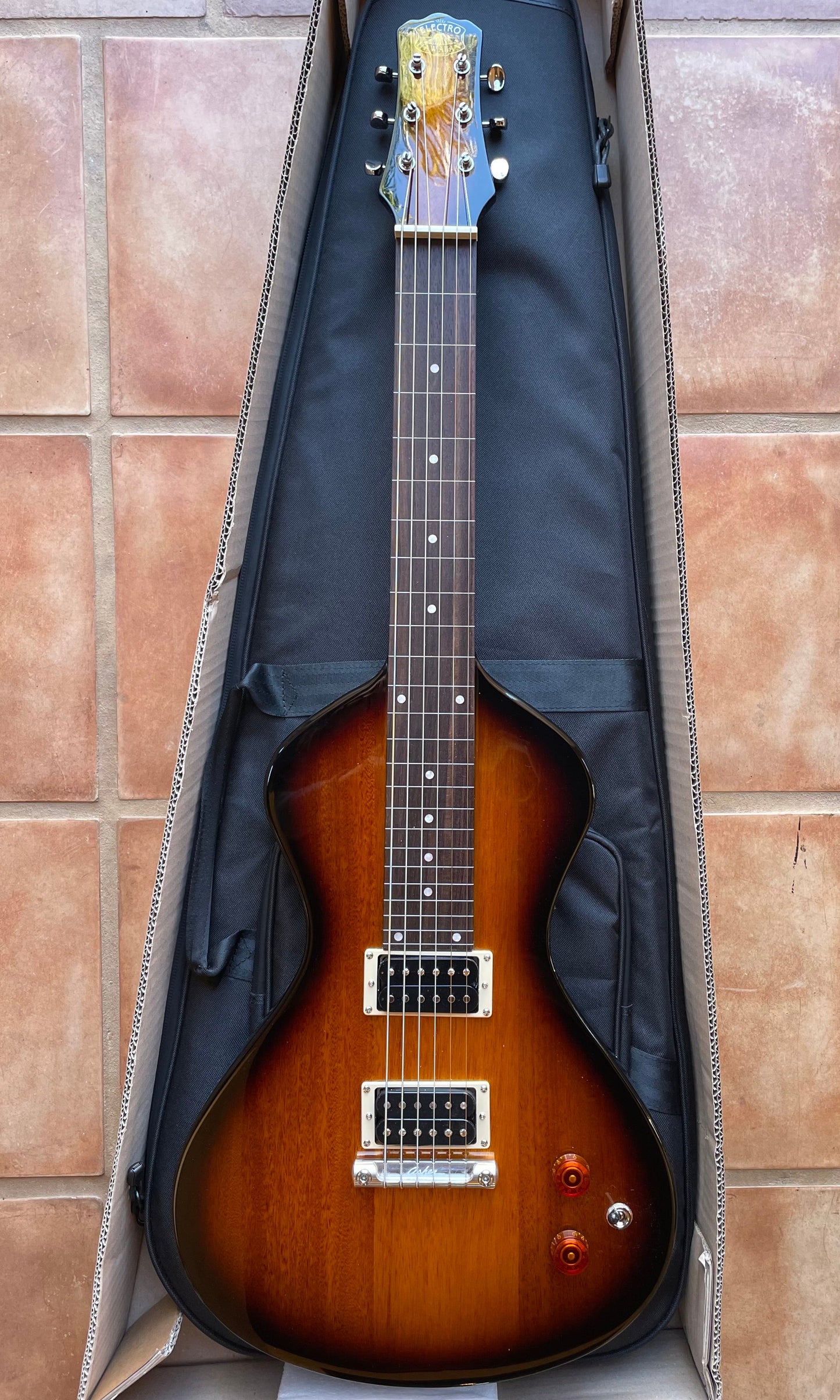 "COLOR X SERIES" Electro Hawaiian® Junior Lap Steel Tobacco Burst with Gig Bag!!