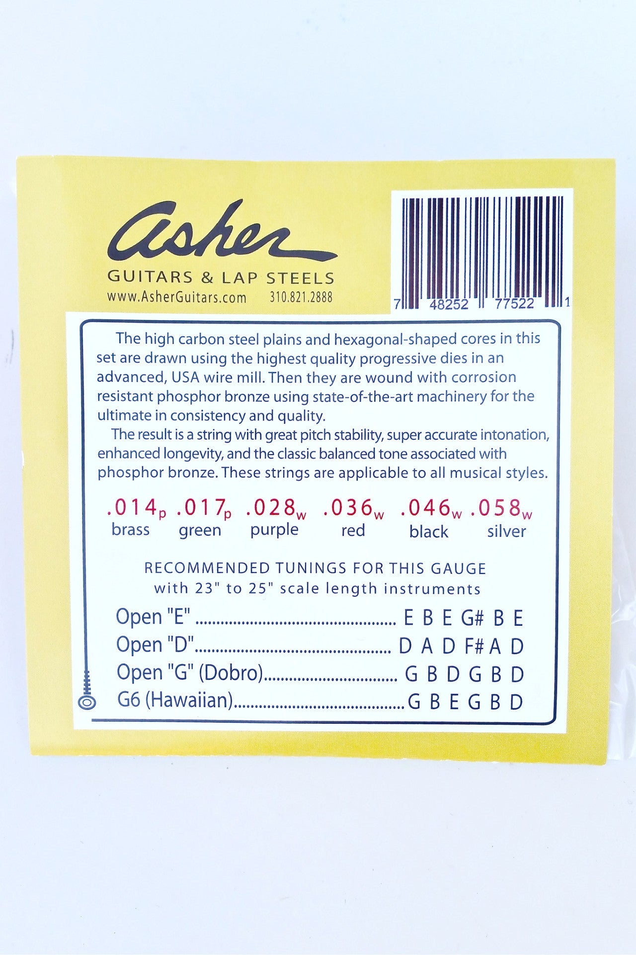 Acoustic Hawaiian™ Lap Steel Strings - Single Set