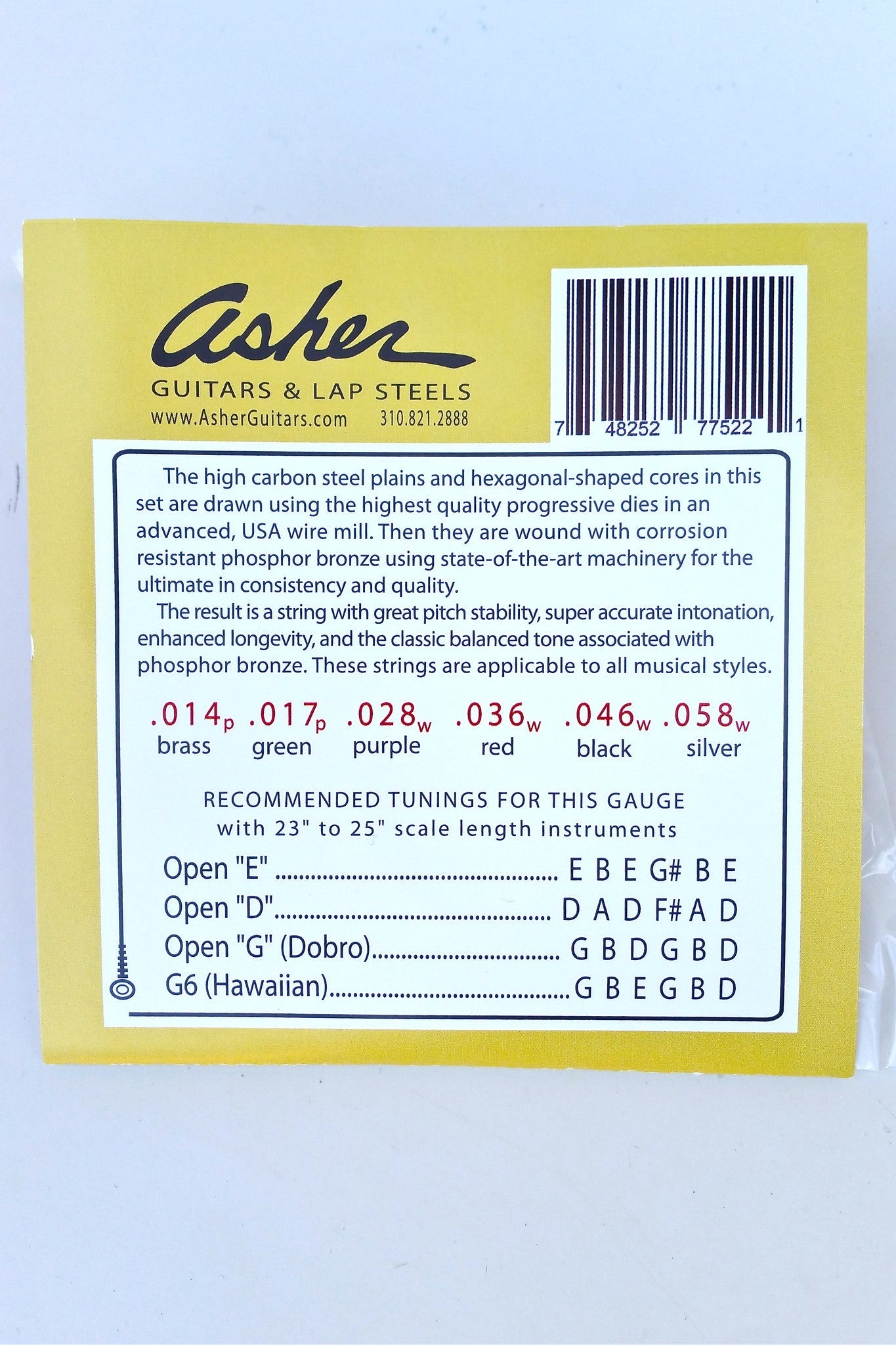 Acoustic Hawaiian™ Lap Steel Strings, Box of 10 Sets