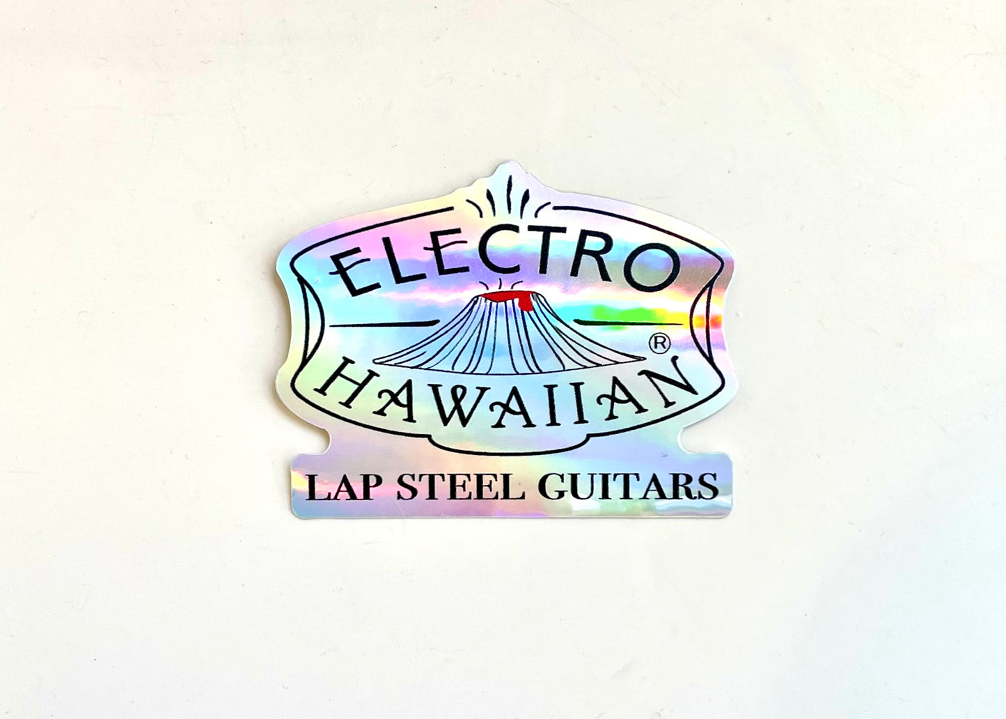 Electro Hawaiian® Volcano Permanent Holographic Sticker, 2 pack