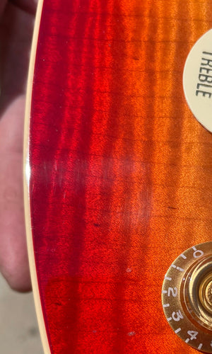 SOLD 2023 SHOP DEMO Asher Ben Harper Signature Model Lap Steel - Maple Top Nitro Cherry Burst