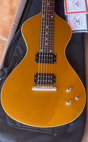 SOLD FACTORY SECOND 2023 Electro Hawaiian® Junior Lap Steel Gold Top with Gig Bag EXTRA STRINGS INCLUDED!!