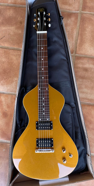 FACTORY SECOND 2024-25 Asher Electro Hawaiian® Junior Lap Steel Gold Top with Gig Bag!!