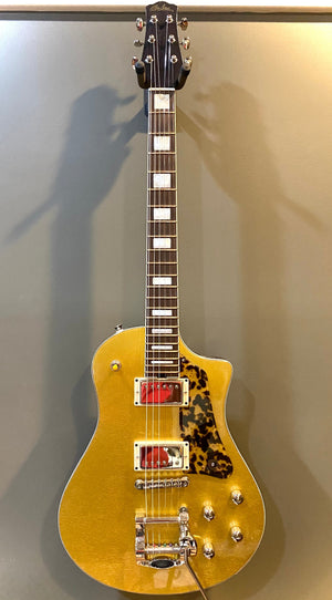 SOLD 2022 Custom Asher Electro Sonic Gold Top 24.75 inch Scale