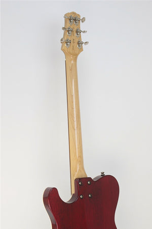SOLD Asher T Deluxe™ Guitar, Trans Cherry Nitro with Brazilian Rosewood Detail, #704