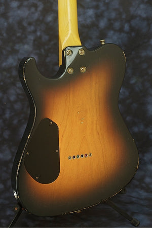 SOLD 2014 Asher T Deluxe™ Custom Guitar, Relic Two-Tone Nitro Burst, #801