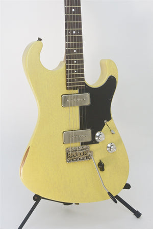 SOLD   2015 Asher Marc Ford Signature Guitar, TV Yellow Nitro Relic , #837
