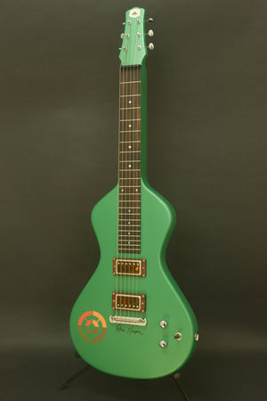 SOLD "Signed" Asher Ben Harper and the Innocent Criminals *Custom* Special Edition Lap Steel, Rasta Green