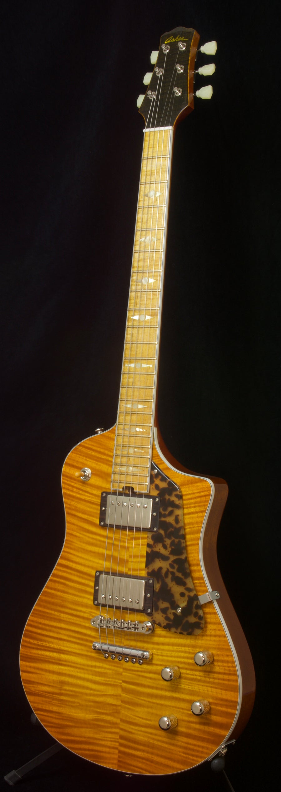 SOLD 2020 Asher Electro Sonic I Flame Maple Top 35th Anniversary Model #12 /35 Limited Edition $6200.00